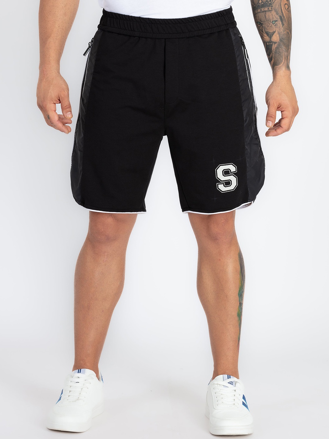 

Status Quo Men Cotton Shorts, Black