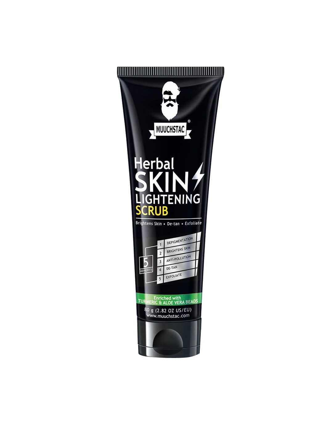 

MUUCHSTAC Herbal Skin Lightening Scrub - 80g, Off white
