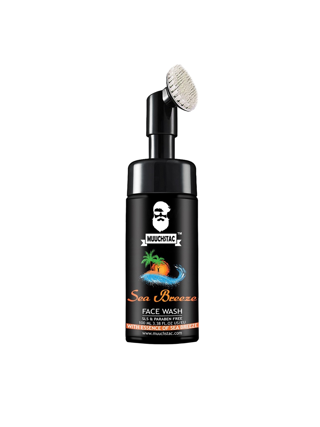 

MUUCHSTAC Sea Breeze Face Wash With Silicone Brush - 100ml, Orange