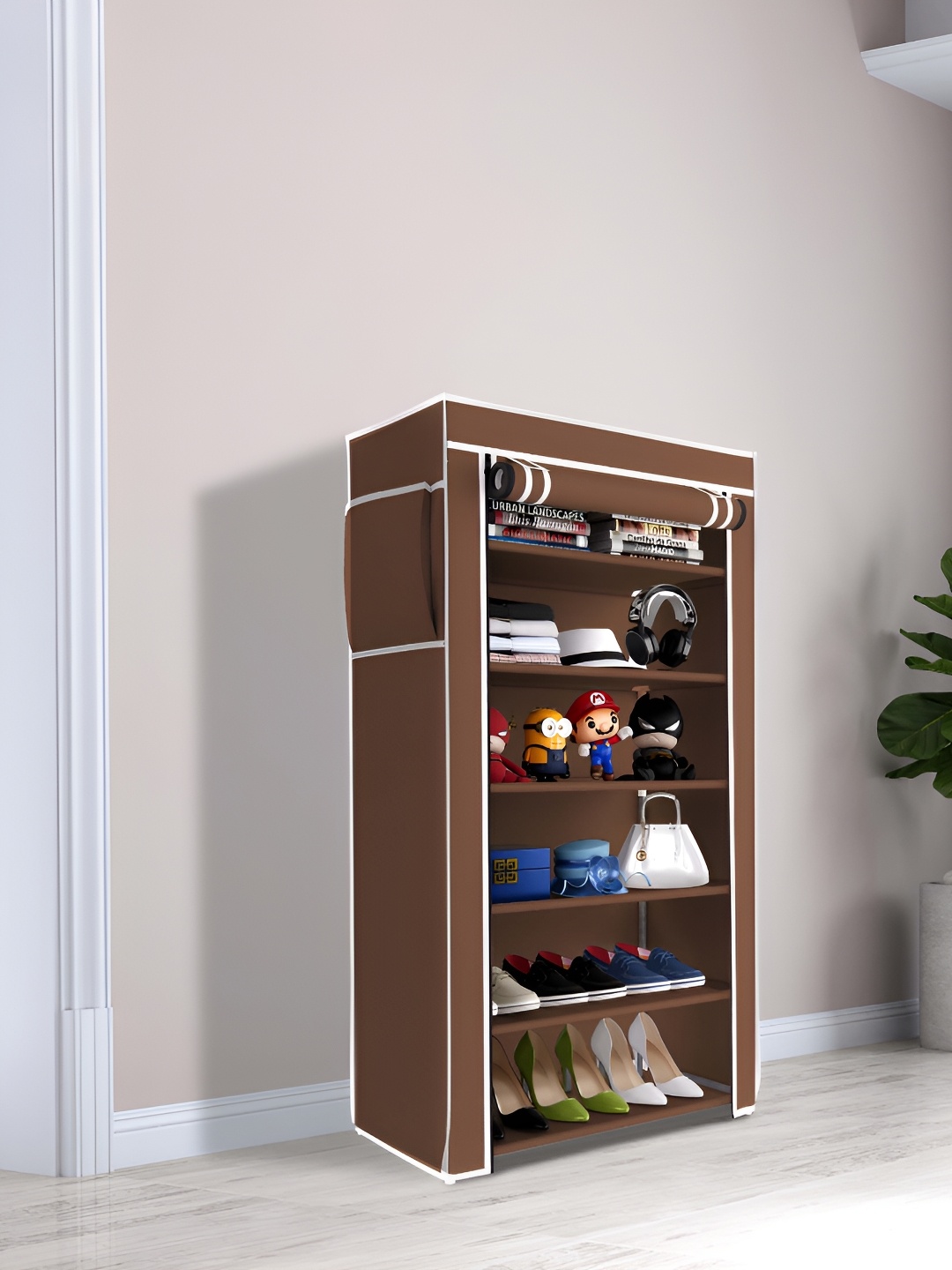 

Pamworld Brown 6-Tier Rectangle Shoe Rack