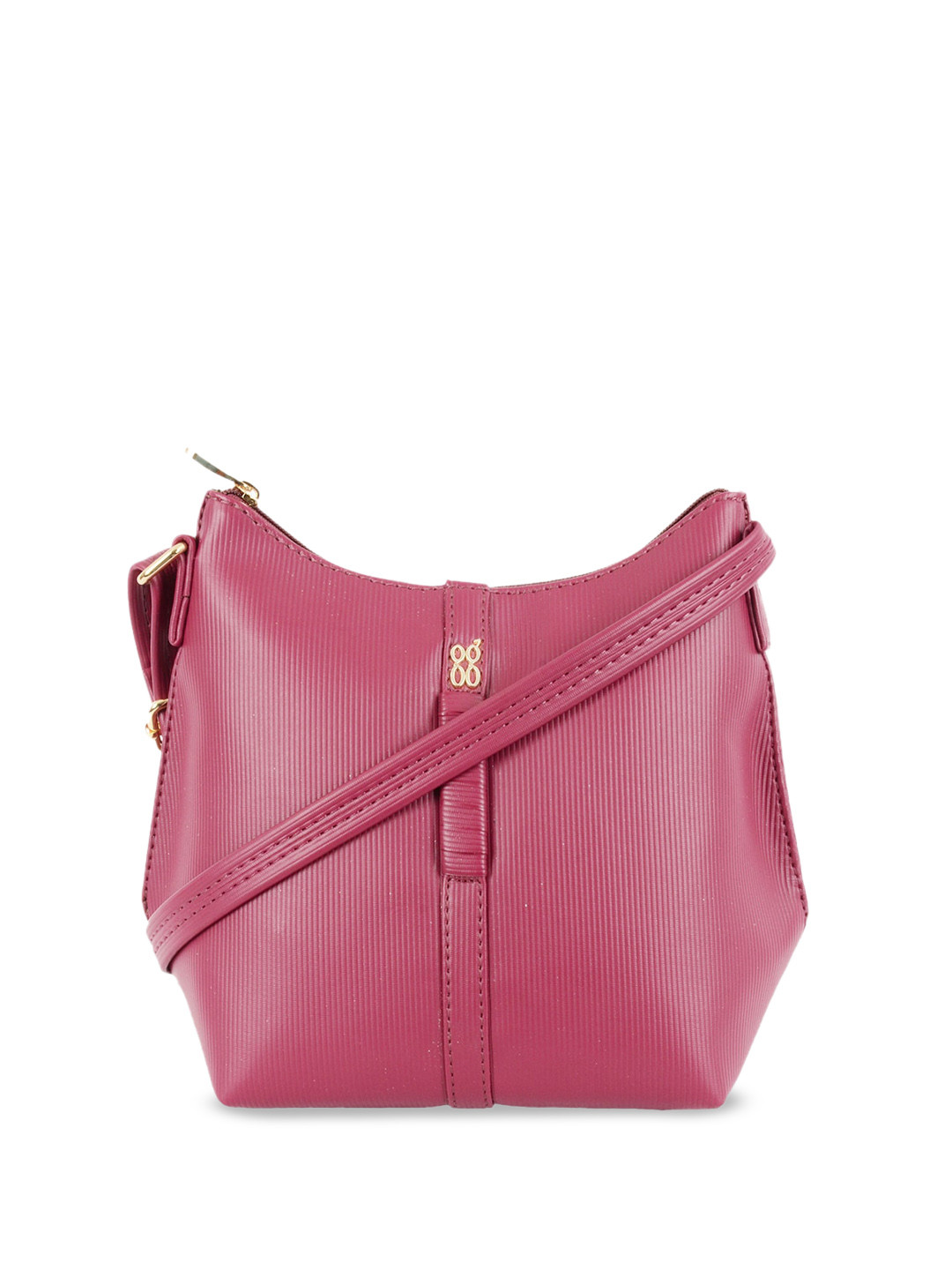 

Baggit Structured Sling Bag, Pink