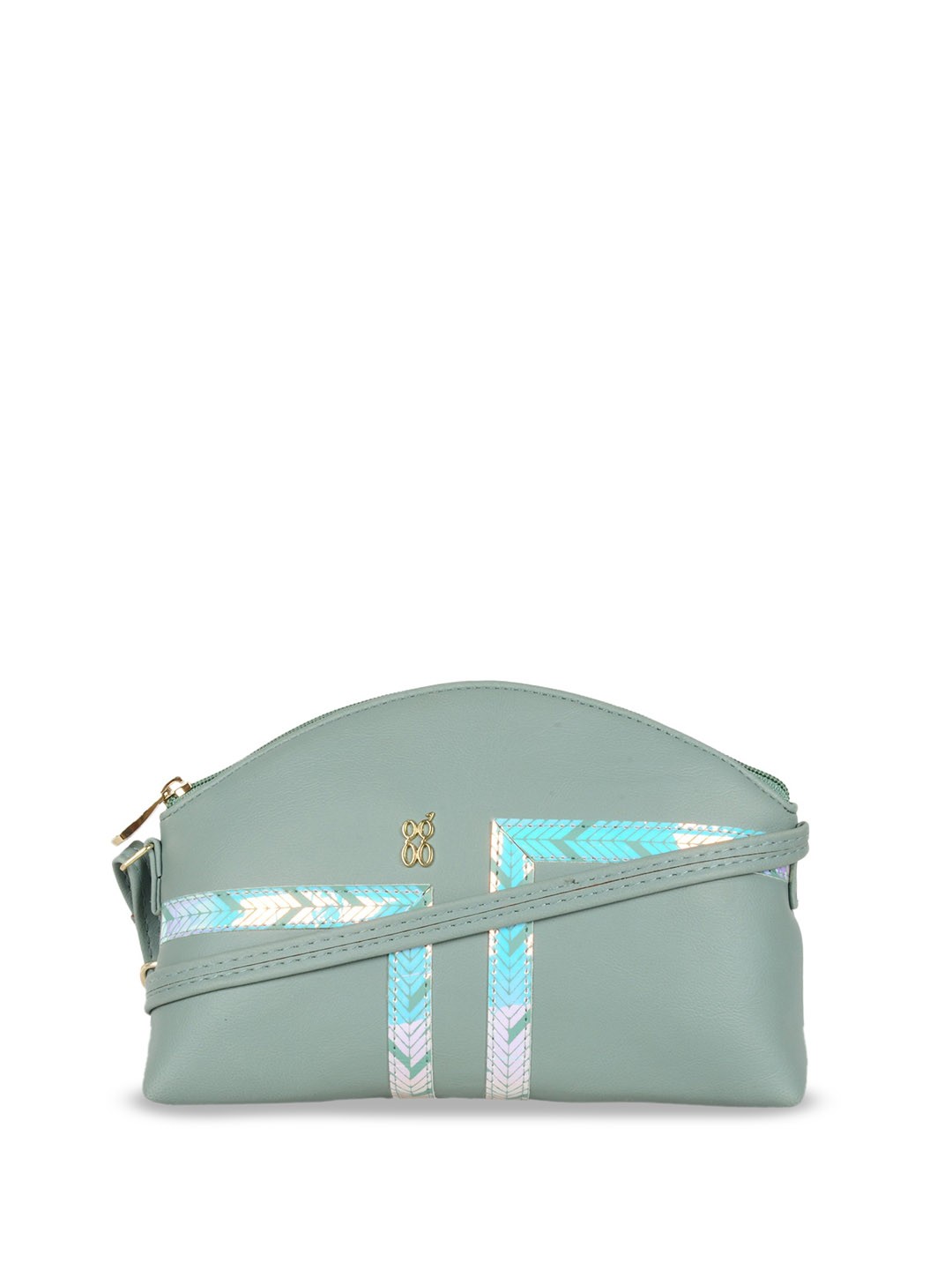 

Baggit Structured Sling Bag, Turquoise blue