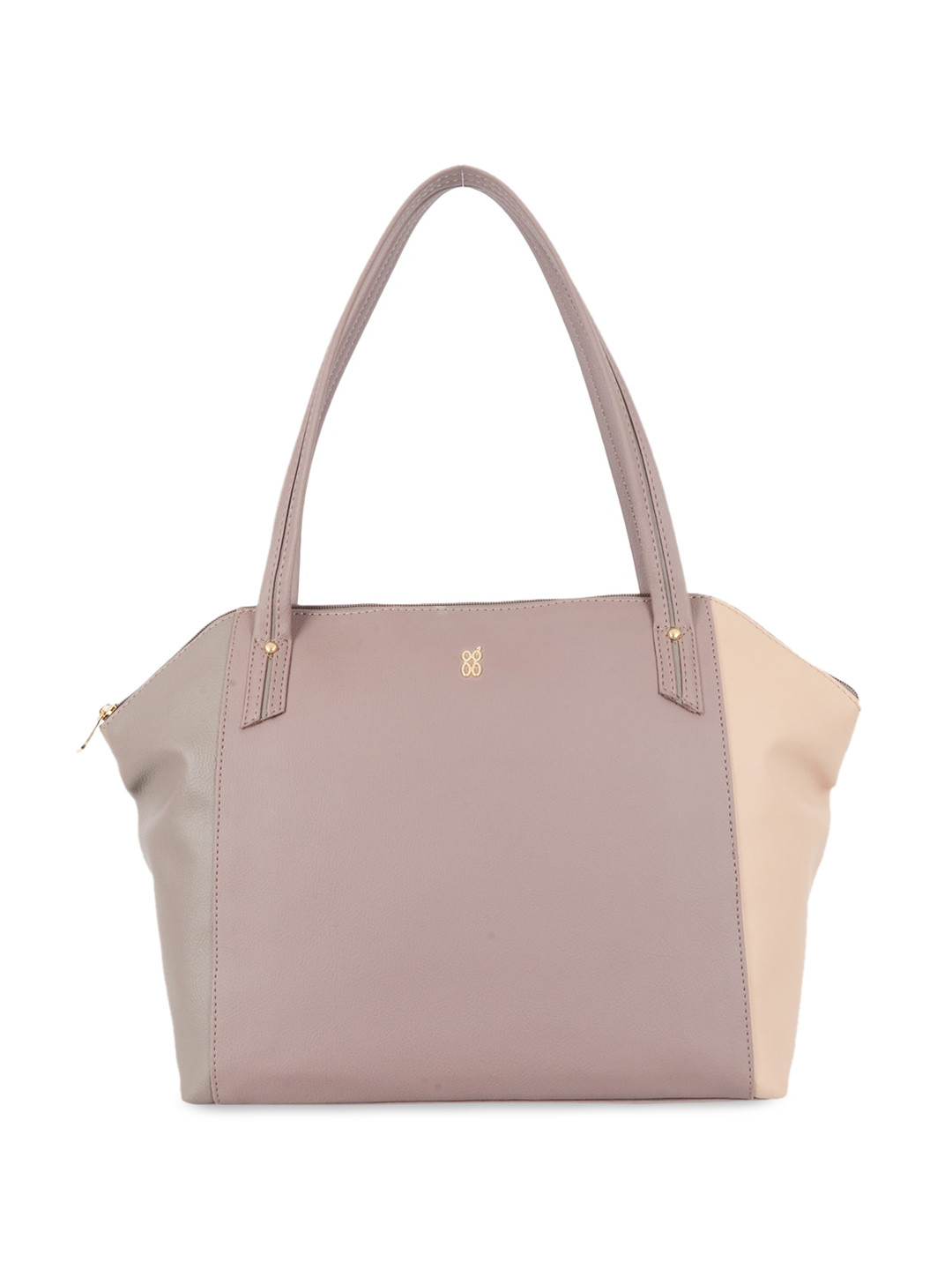 

Baggit Colourblocked Zip Detail PU Oversized Shoulder Bag, Purple