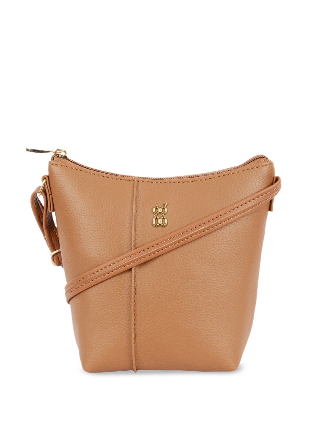 

Baggit Structured Sling Bag, Tan