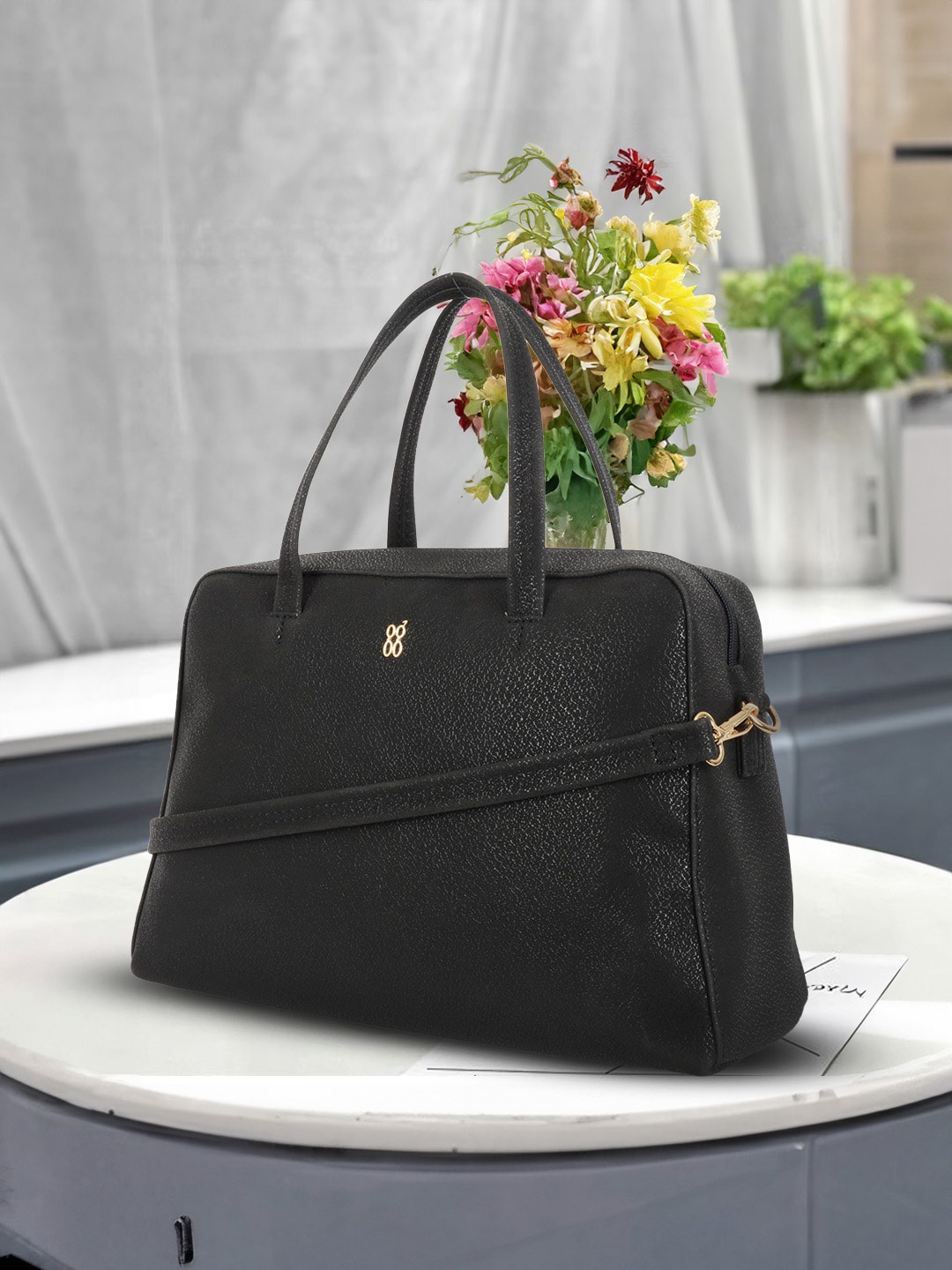 

Baggit Structured Handheld Bag, Black