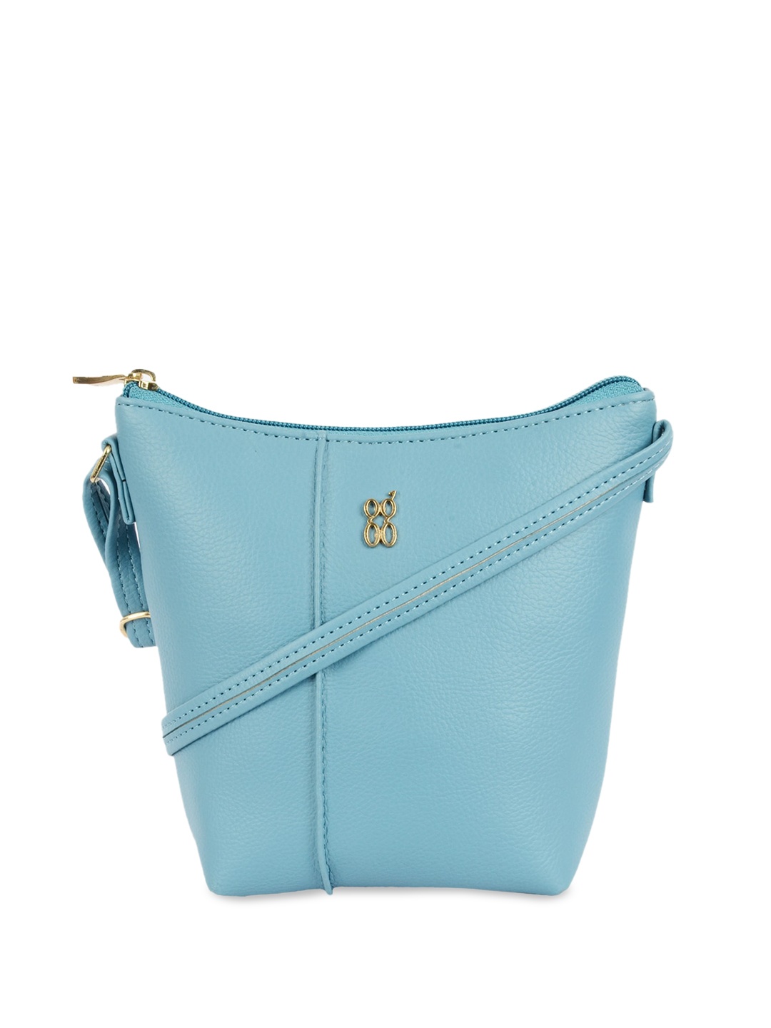 

Baggit PU Structured Sling Bag, Blue