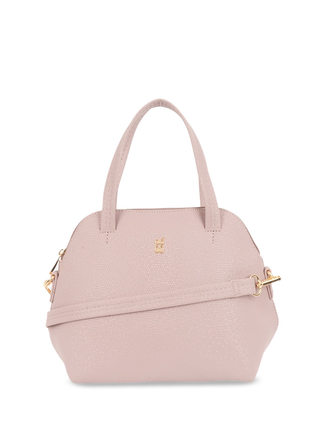 

Baggit Textured PU Structured Handheld Bag, Purple