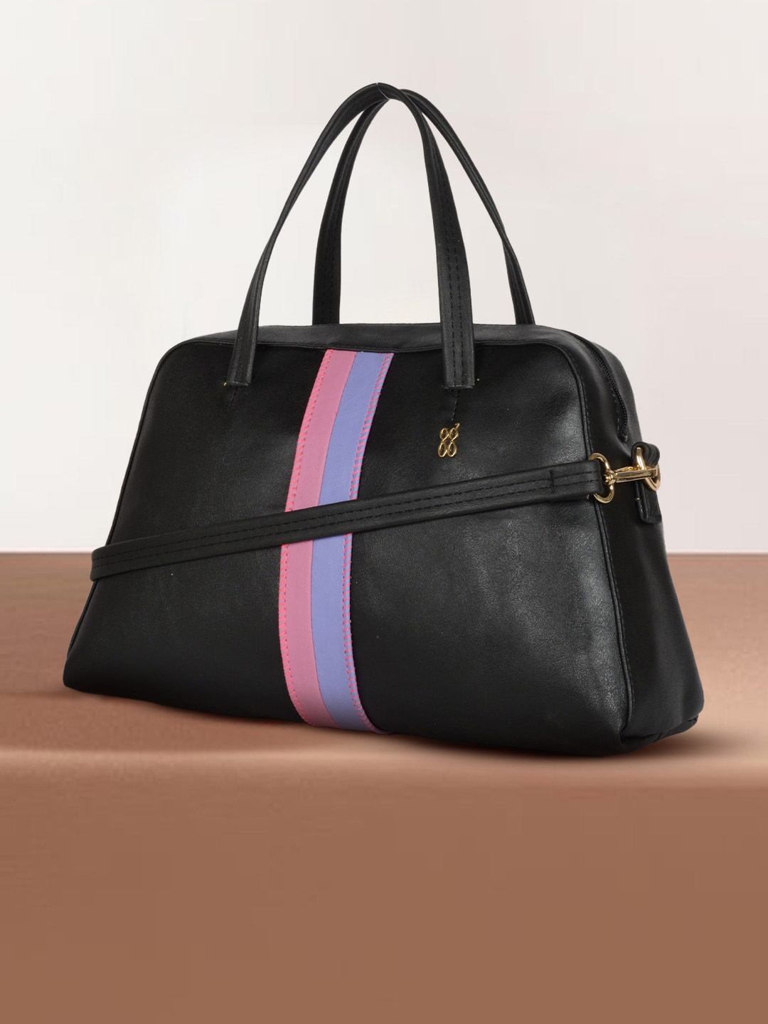 

Baggit PU Structured Tote Bag, Black