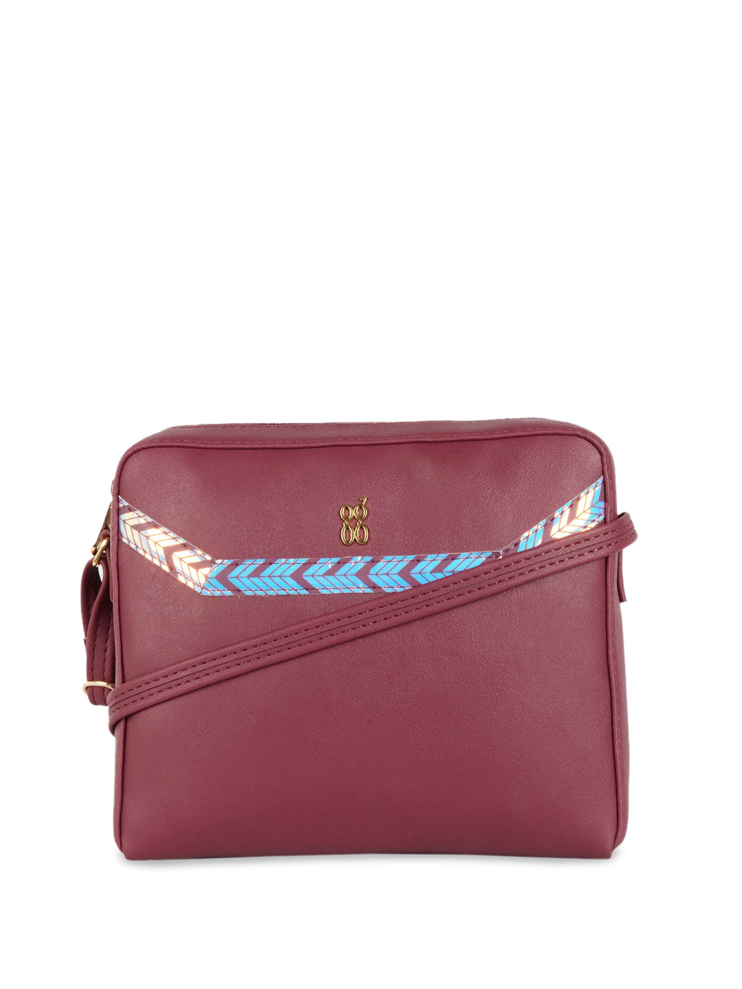 

Baggit Structured Sling Bag, Red