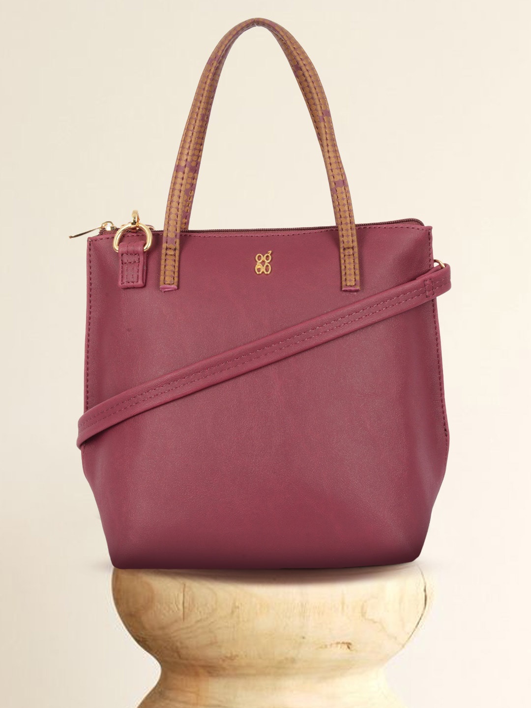 

Baggit PU Oversized Structured Shoulder Bag, Red