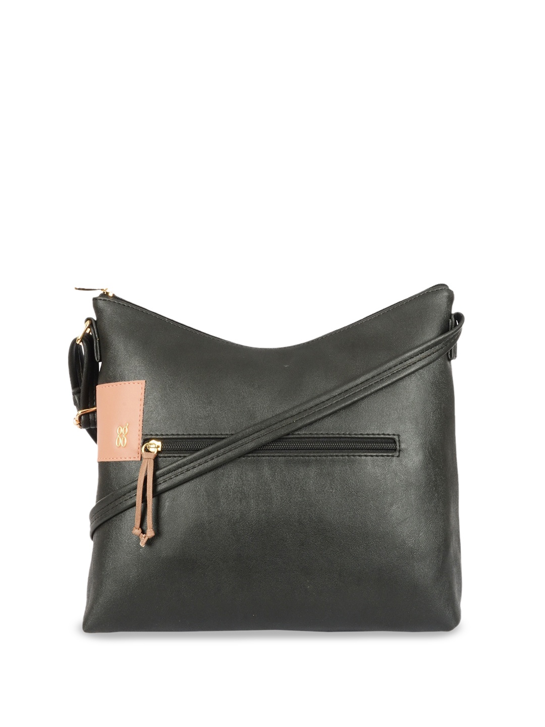 

Baggit PU Structured Sling Bag with Tasselled, Black