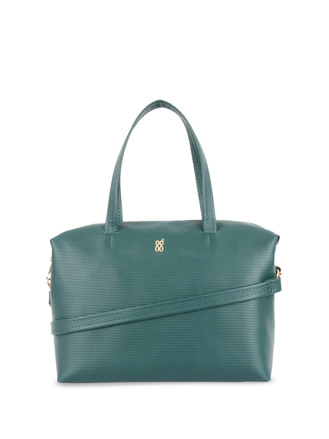 

Baggit Textured Structured Shoulder Bag, Green