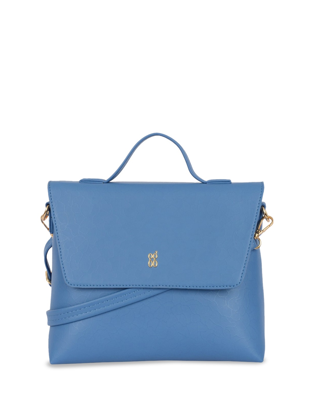 

Baggit PU Structured Satchel with Bow Detail, Blue