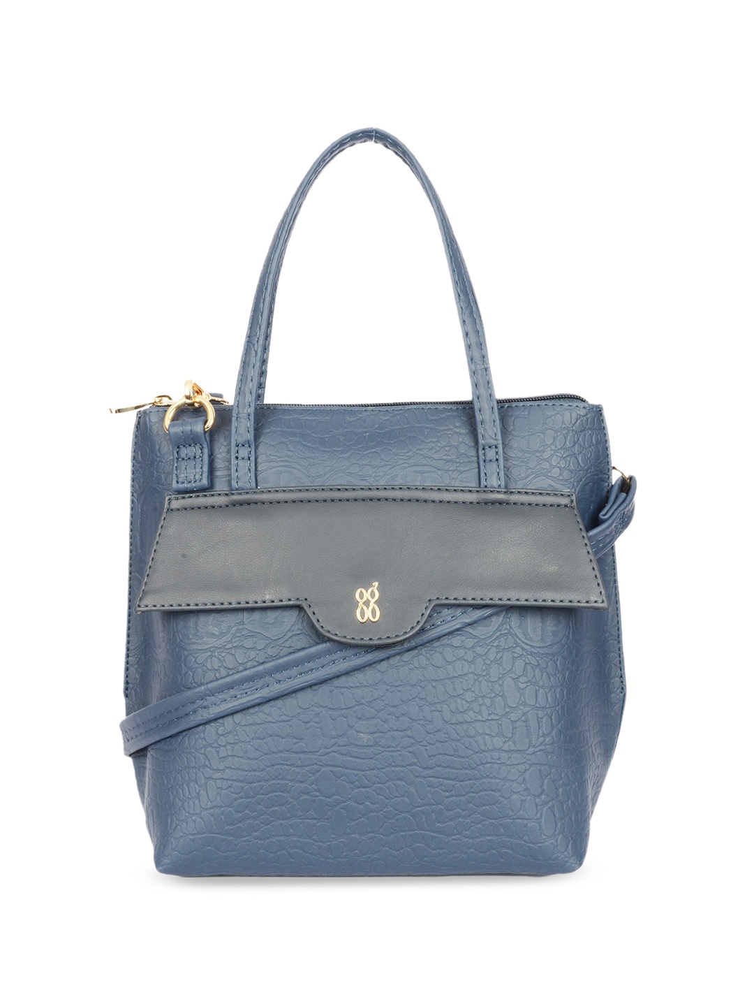 

Baggit Colourblocked Structured Shoulder Bag, Navy blue