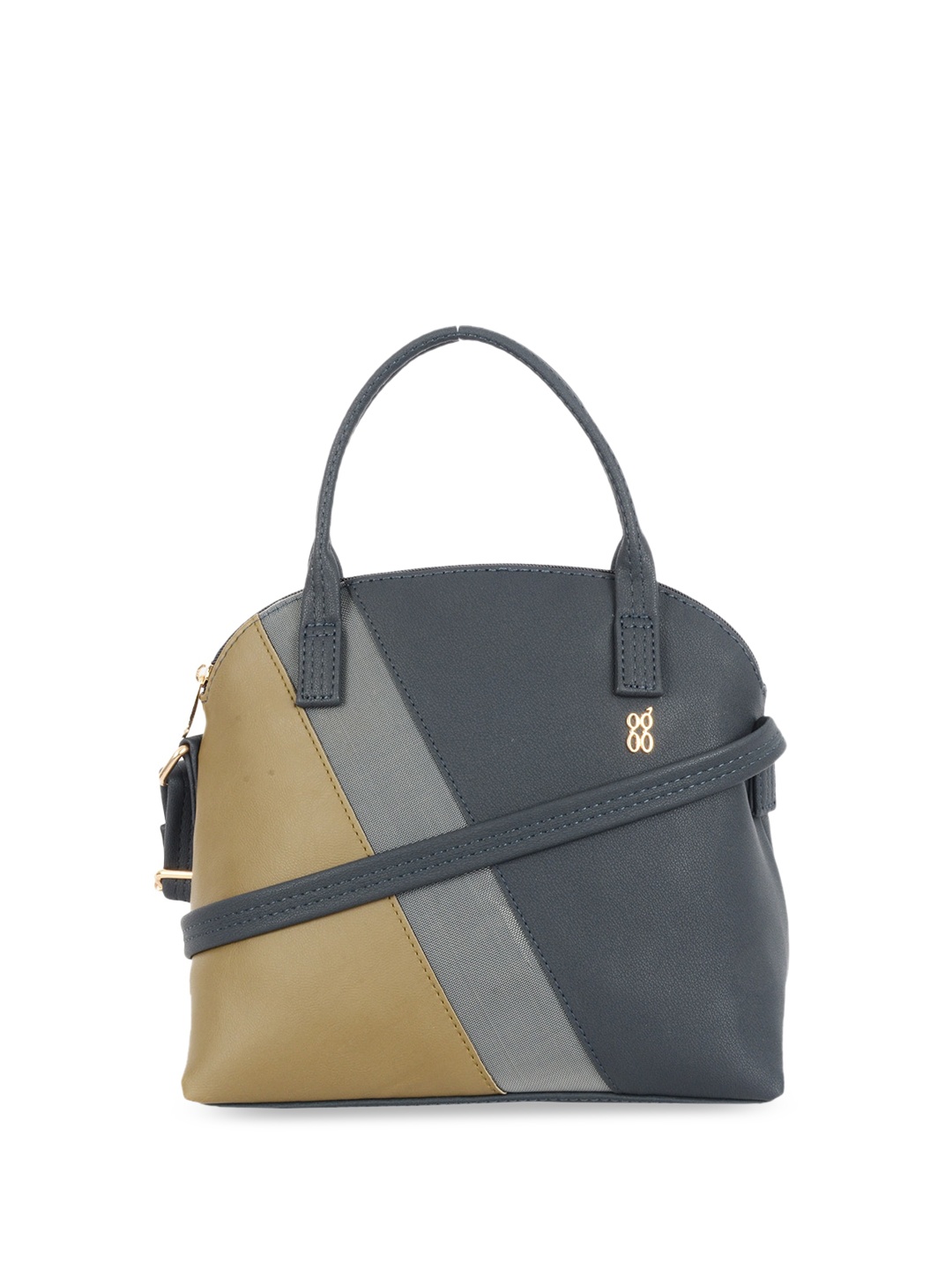 

Baggit Colourblocked Structured Handheld Bag, Blue