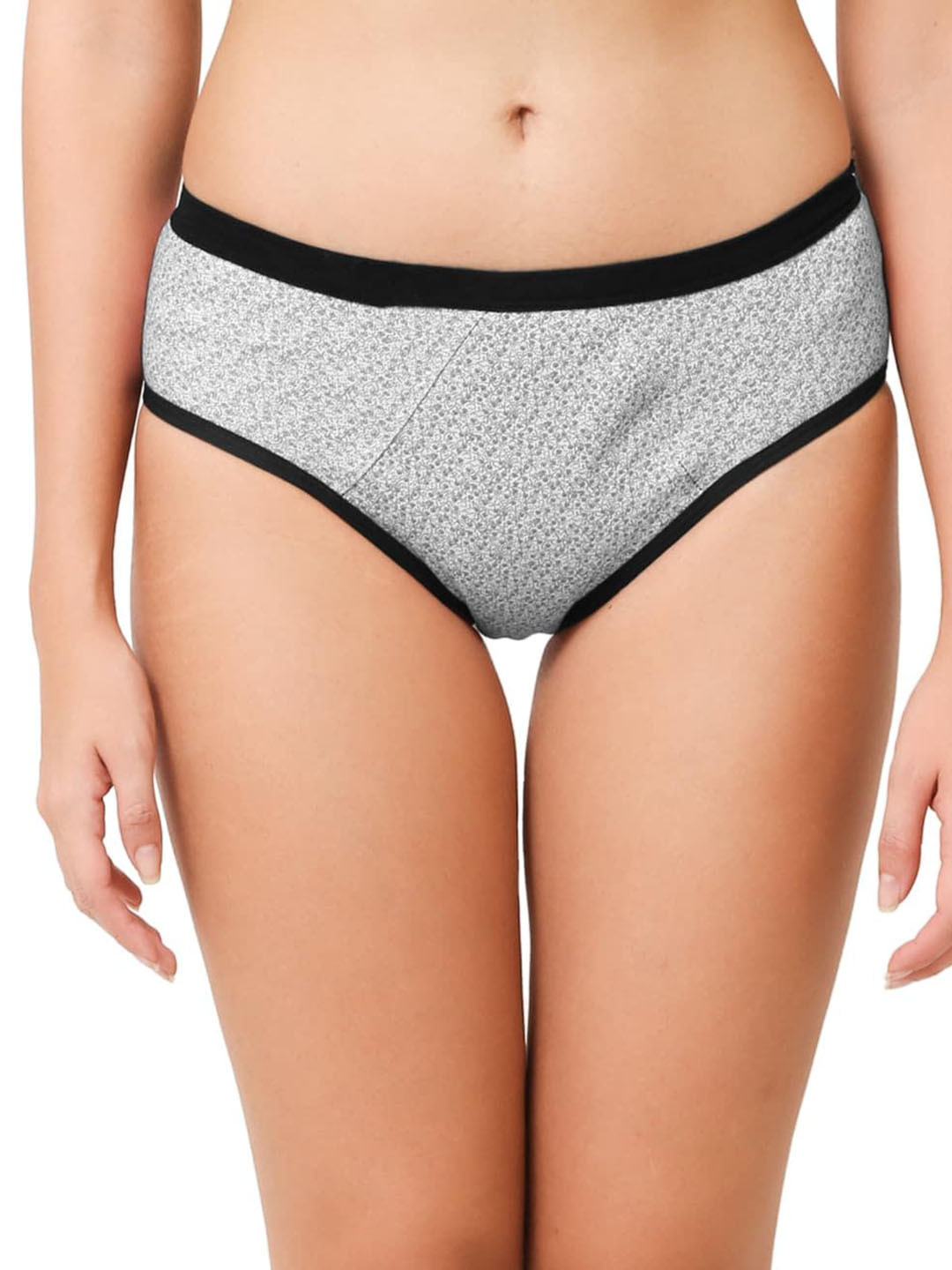 

CareDone Floral Printed Leak-Proof Period Briefs, Grey