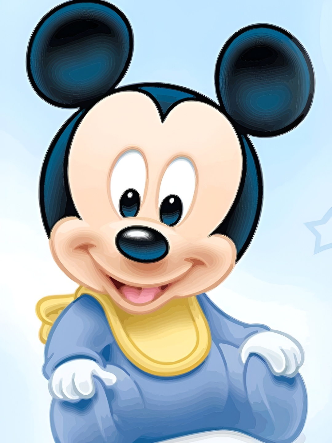 

British Terminal Blue & Beige Cartoon Characters Wall Painting