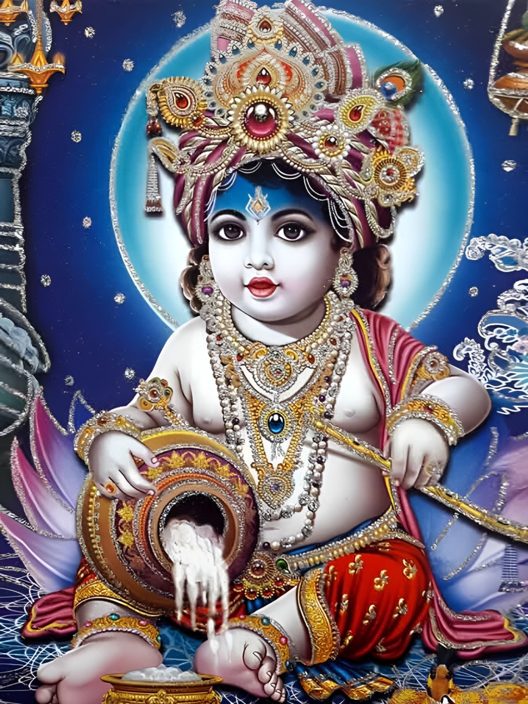 

British Terminal Blue & White Religious Wall Art