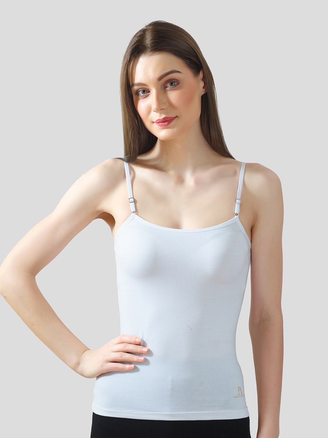 

Inner Amour Anti Bacterial Adjustable Straps Camisole, White