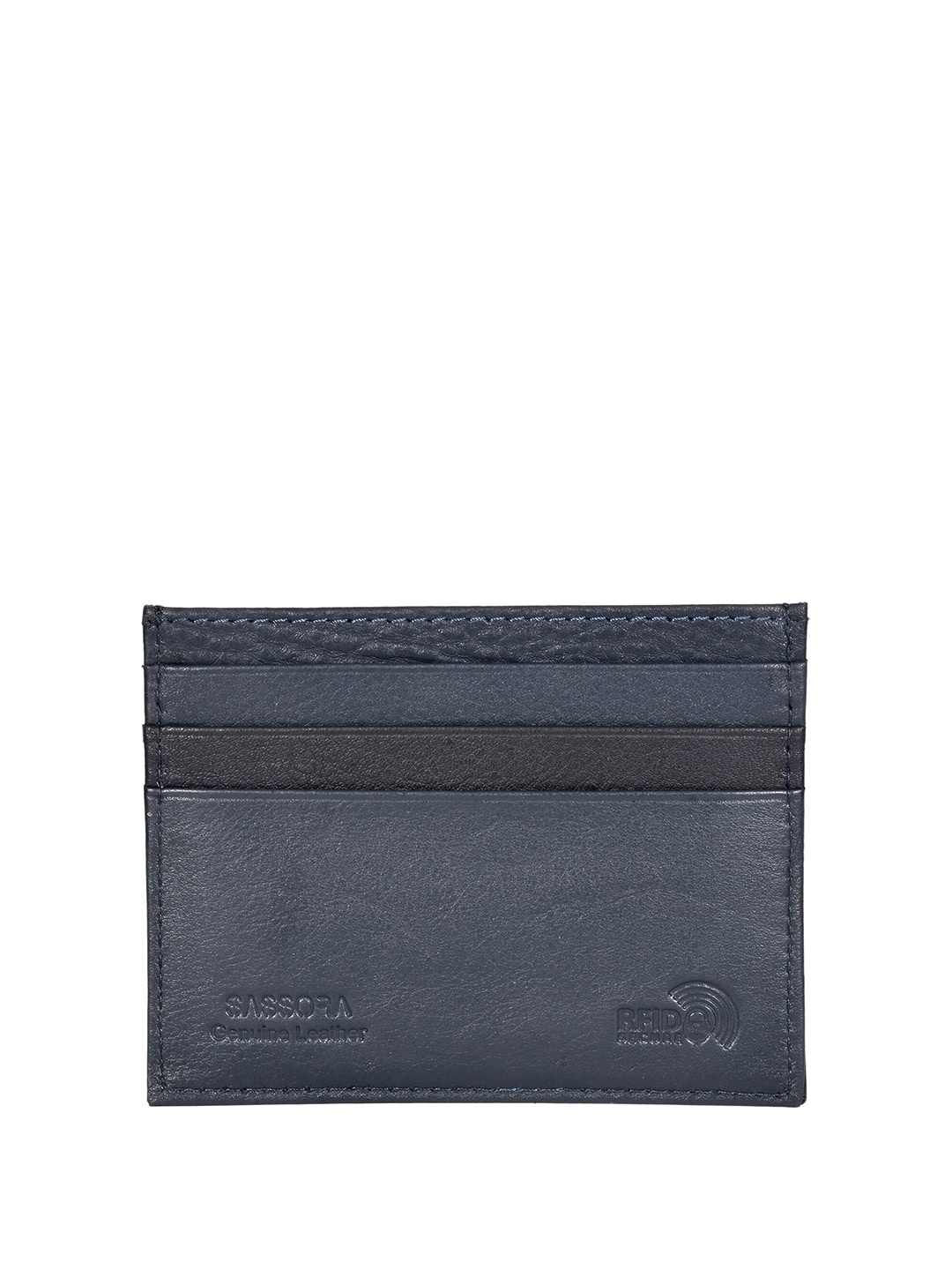 

Sassora Unisex Leather Card Holder, Blue