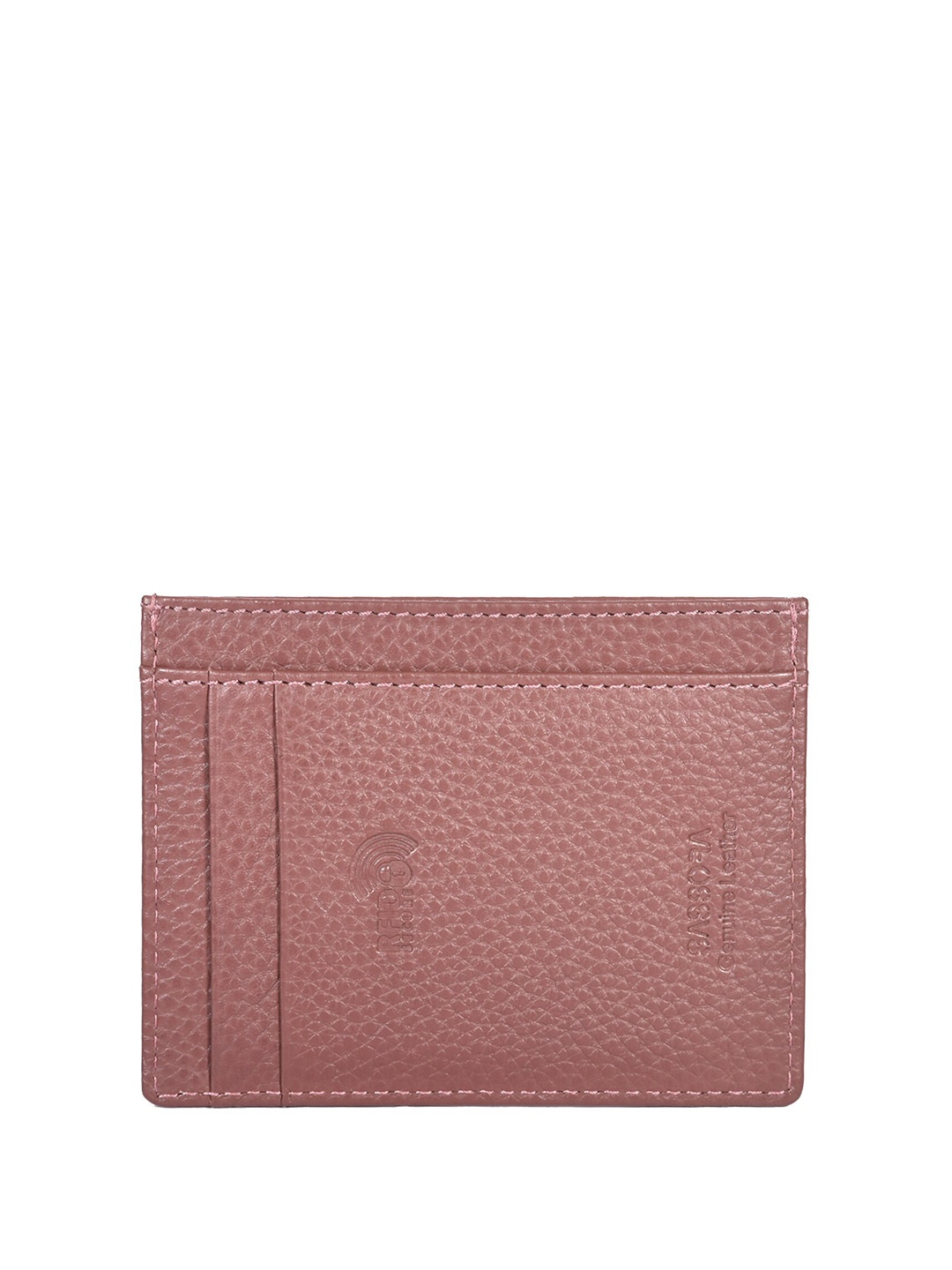 

Sassora Abstract Textured RFID Leather Card Holder, Taupe