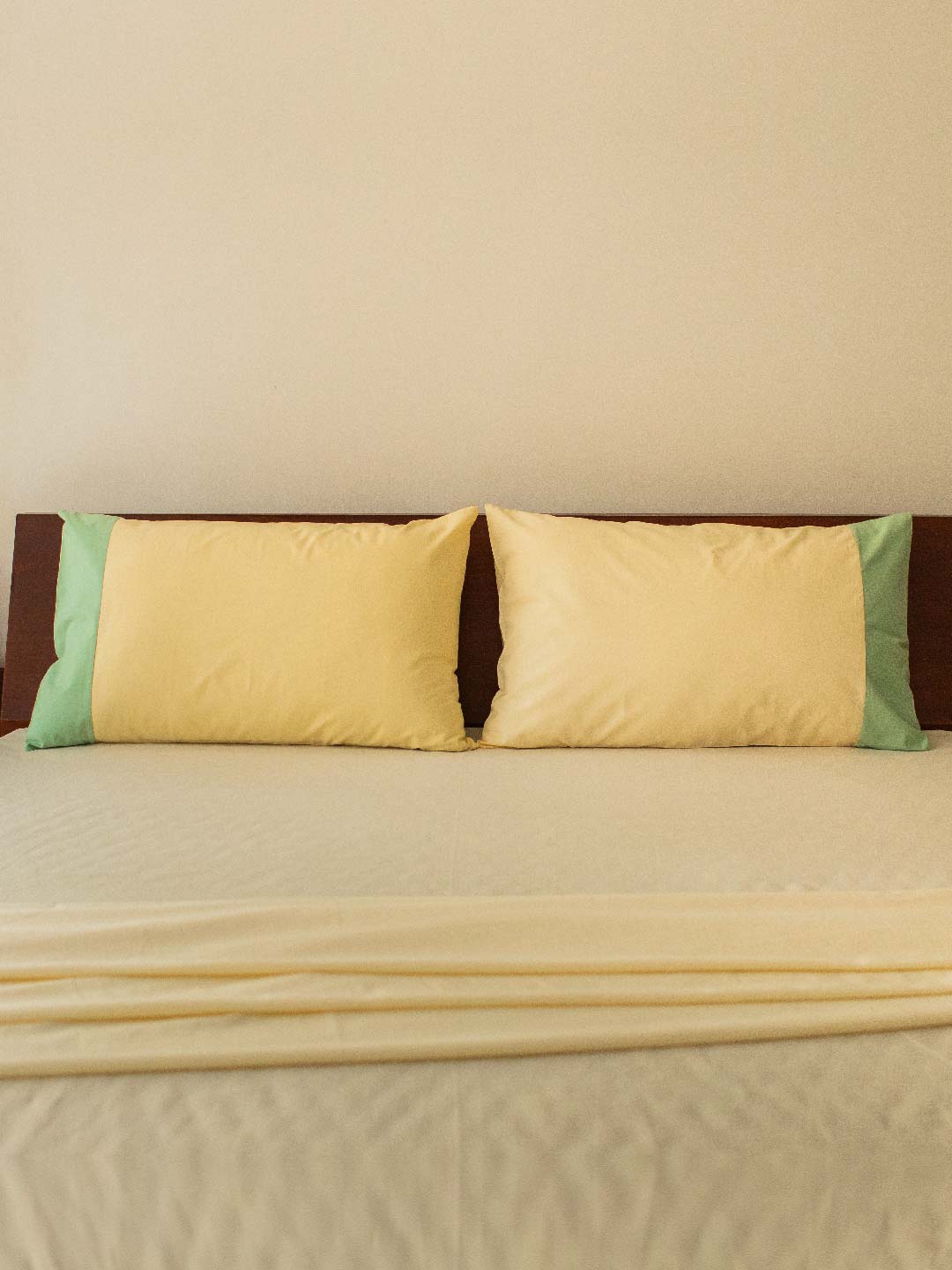 

10Club 1pc Cotton Pillow Cover, Beige