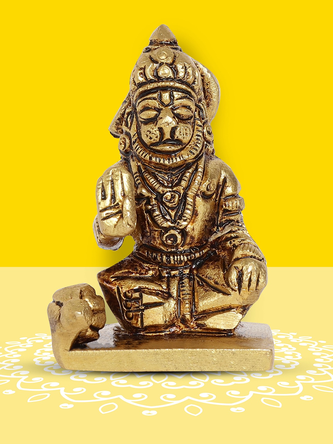 

10club Gold Toned Religious Idol Showpiece