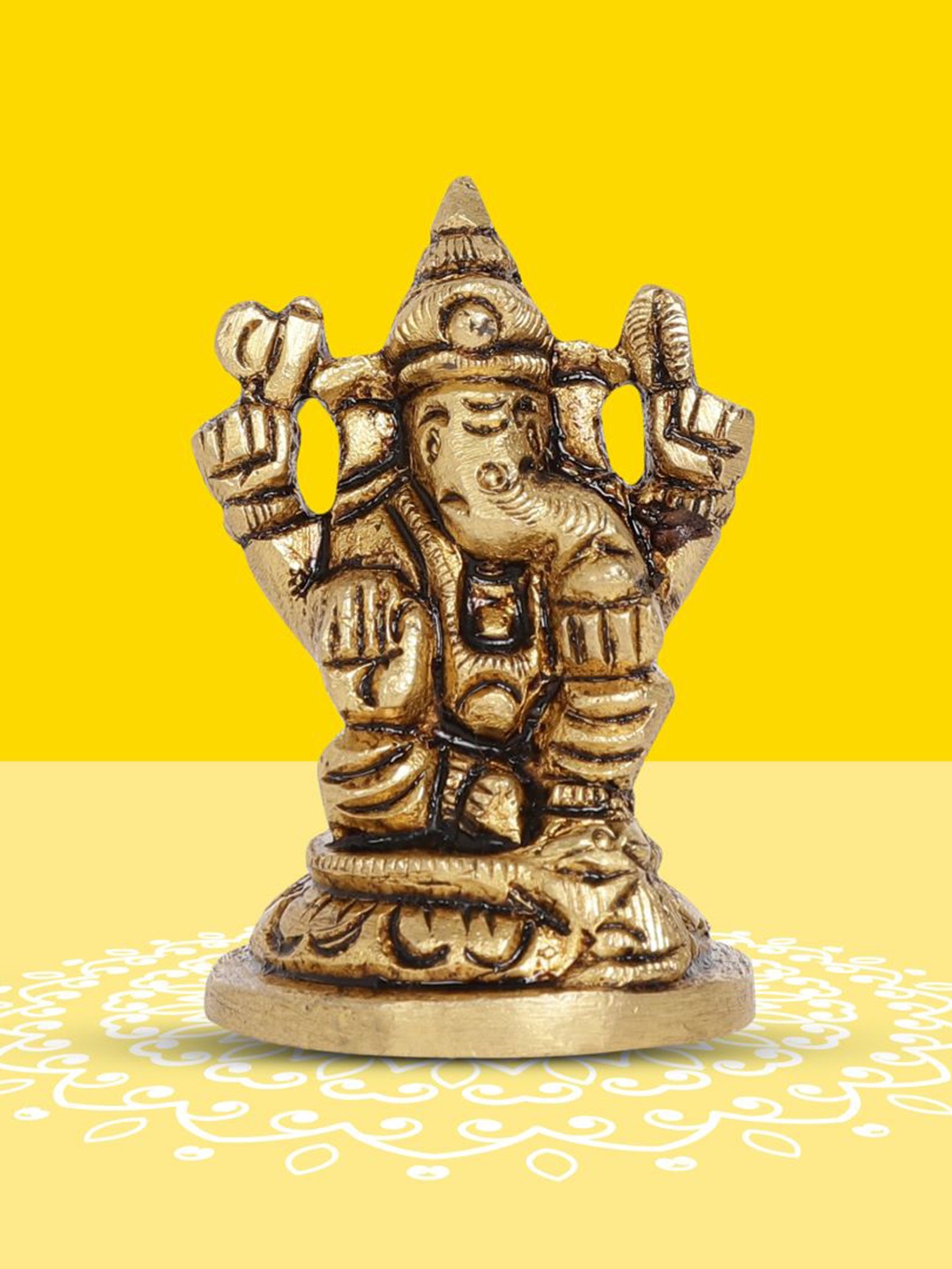 

10club Gold-Toned Ganesh Religious Idol Showpiece