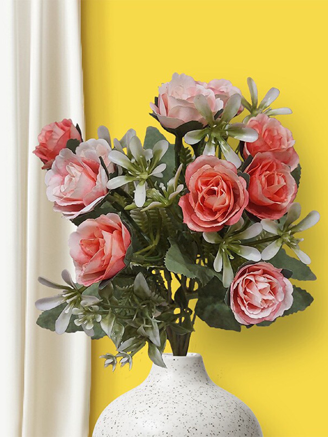 

10club Pink Rose Artificial Flower