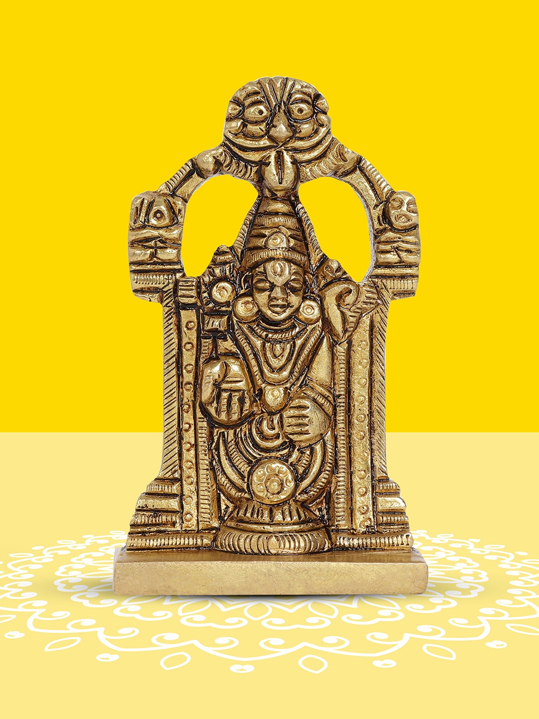 

10club Gold Toned Religious Idol Showpiece