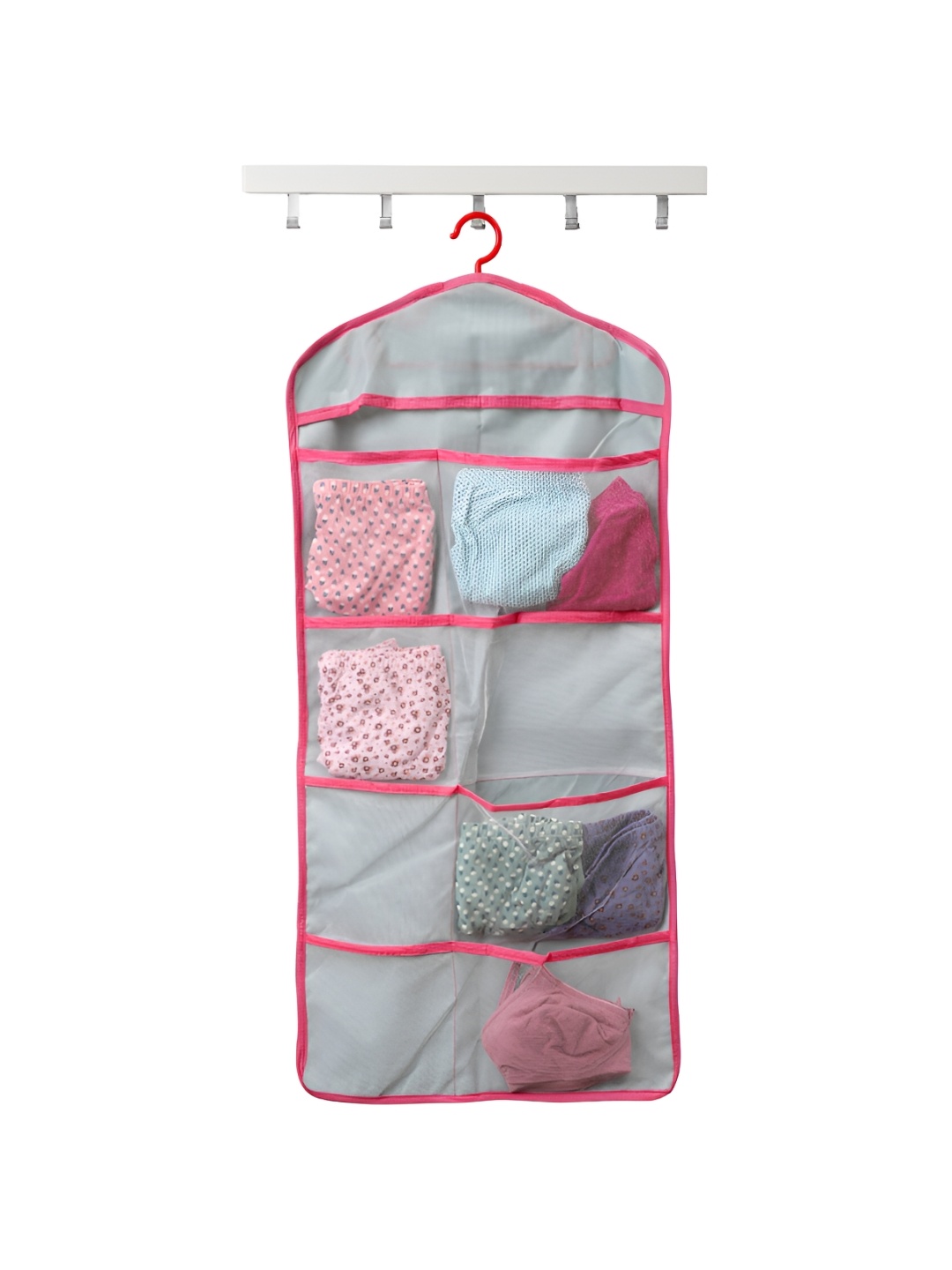 

10club Grey & Pink Water Resistant Multi-Utility Organiser