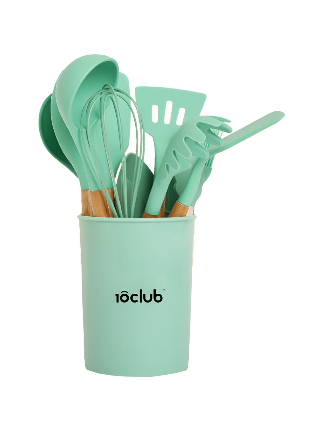 

10club Sea Green 13 Pieces Silicone Spatula Set