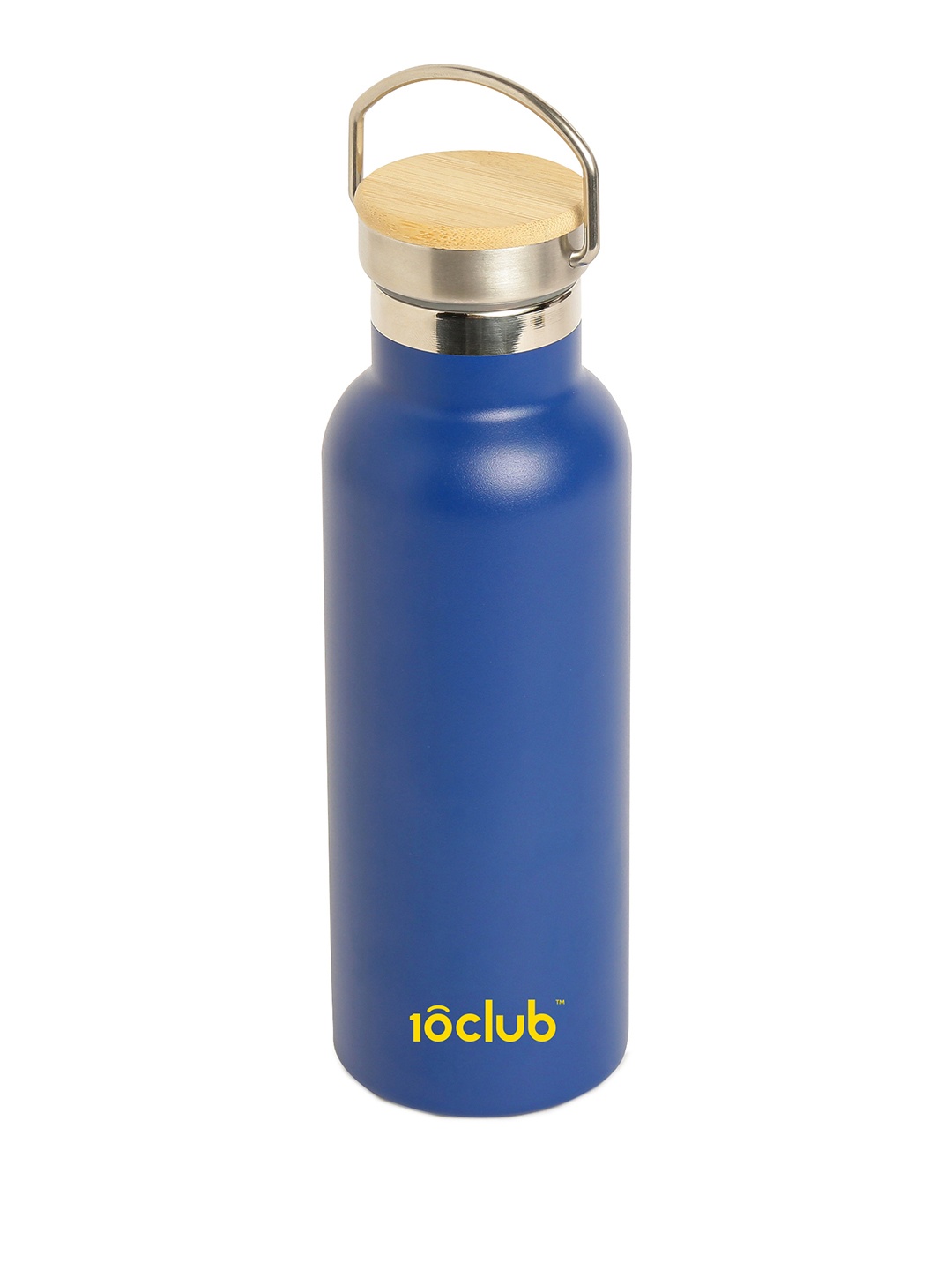 

10club Blue Stainless Steel Single Wall Vacuum Water Bottle - 450 ml, Navy blue
