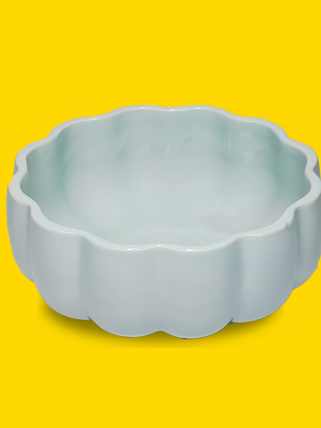 

10club Ceramic 1 Piece Solid Serving Bowl, Blue