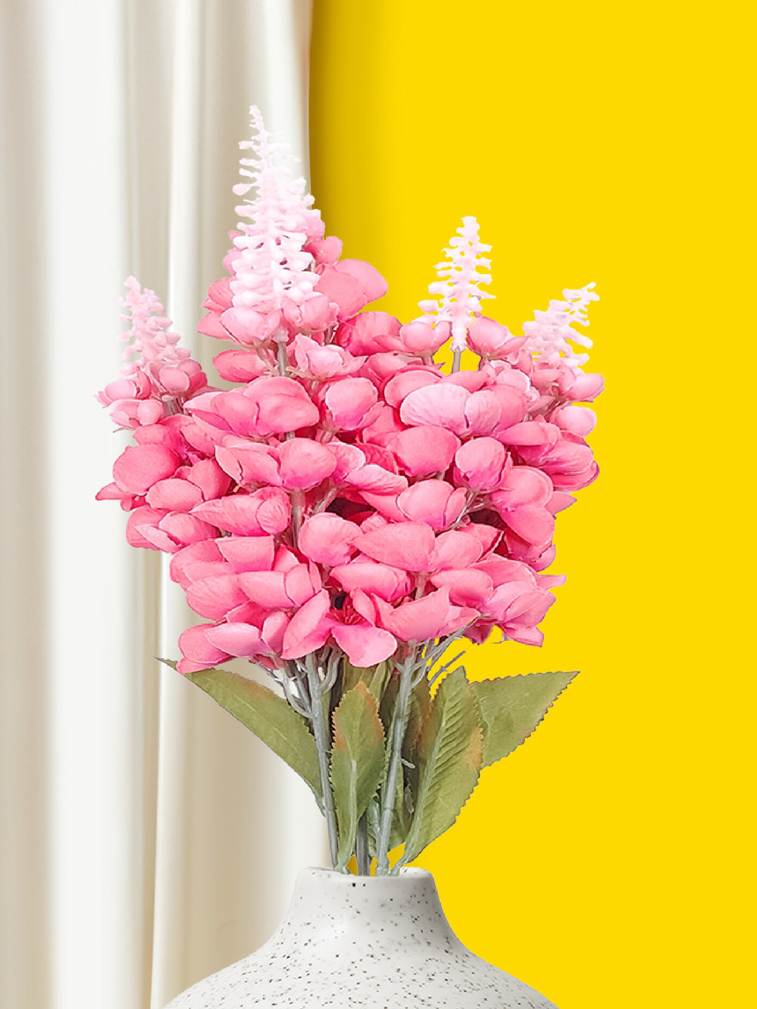 

10club Pink Artificial Orchid Flowers 7 Stems