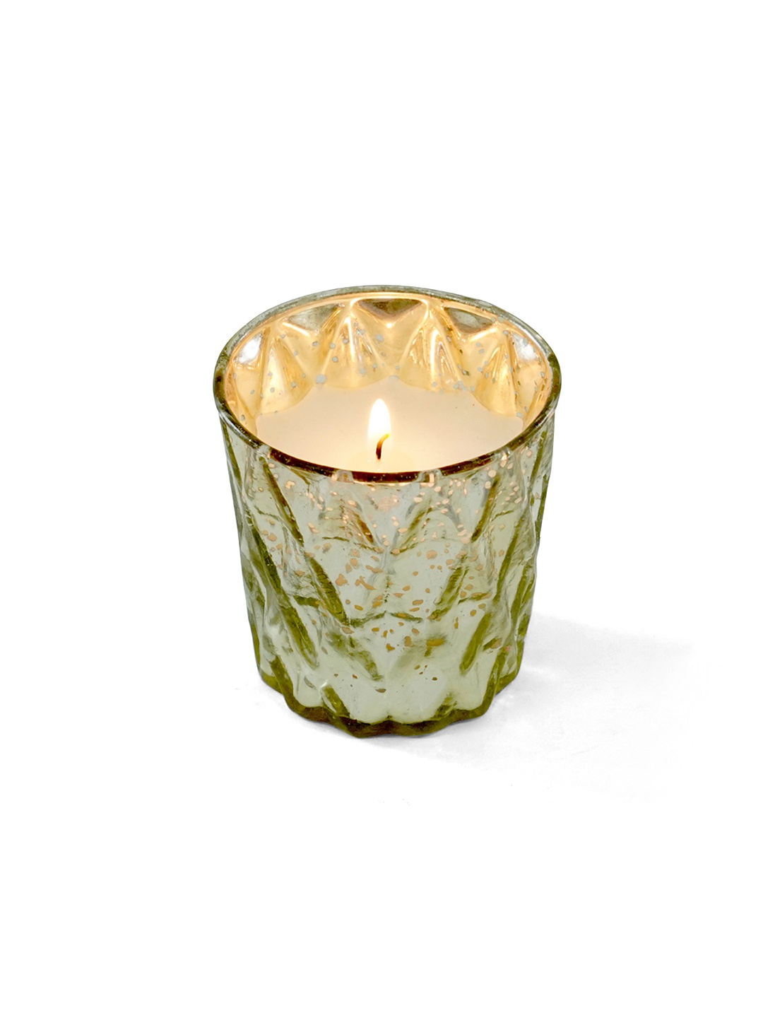 

10club Silver-Toned & White Scented Jar Candle