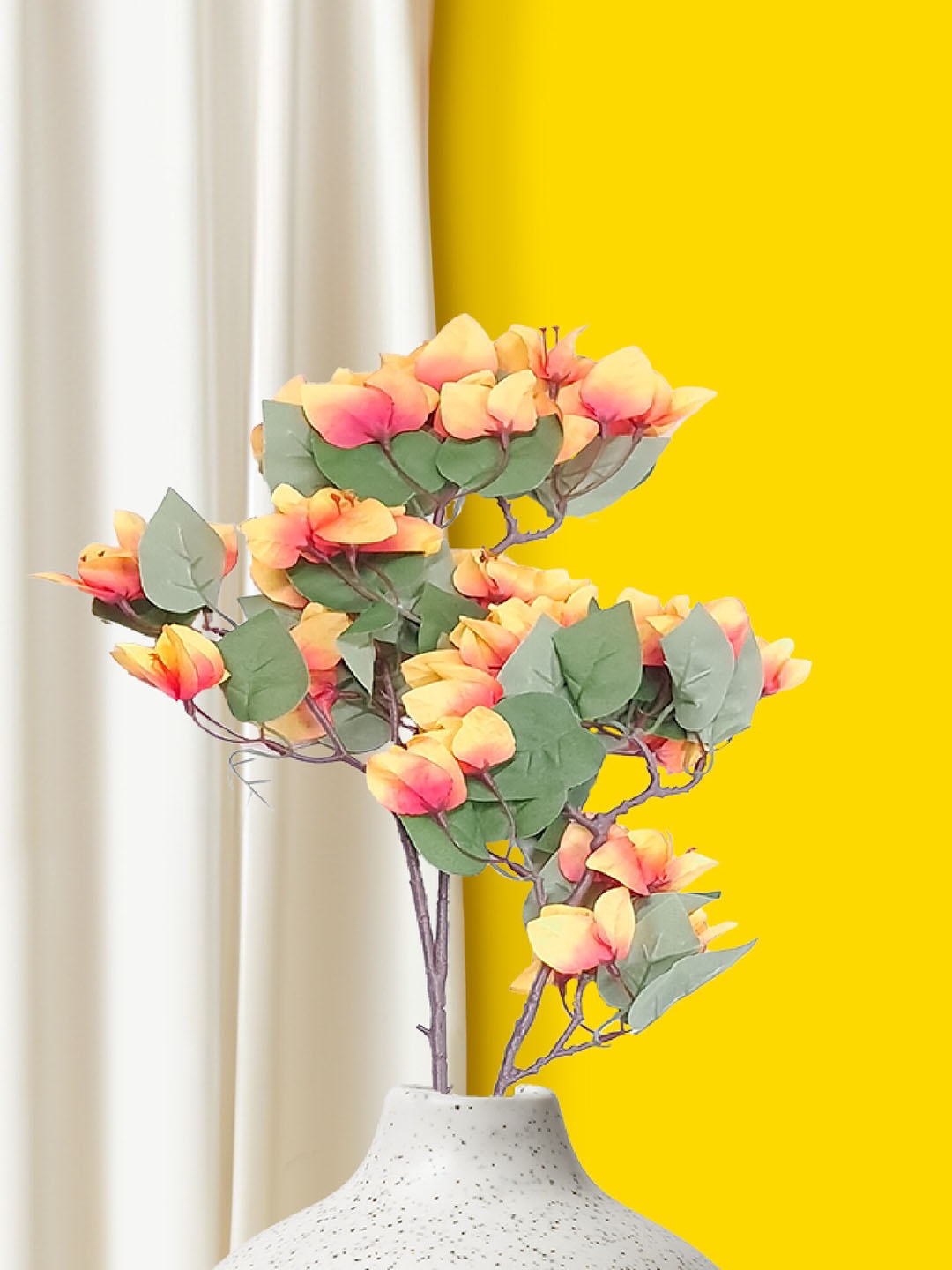 

10club Orange Bougainvillea Artificial Plant