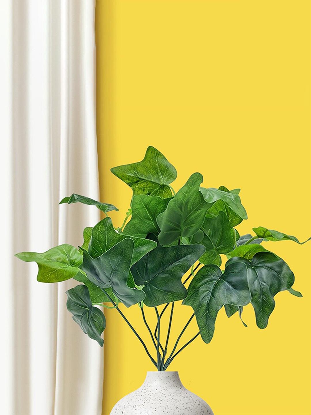 

10club Green Artificial Money Plant with Pot