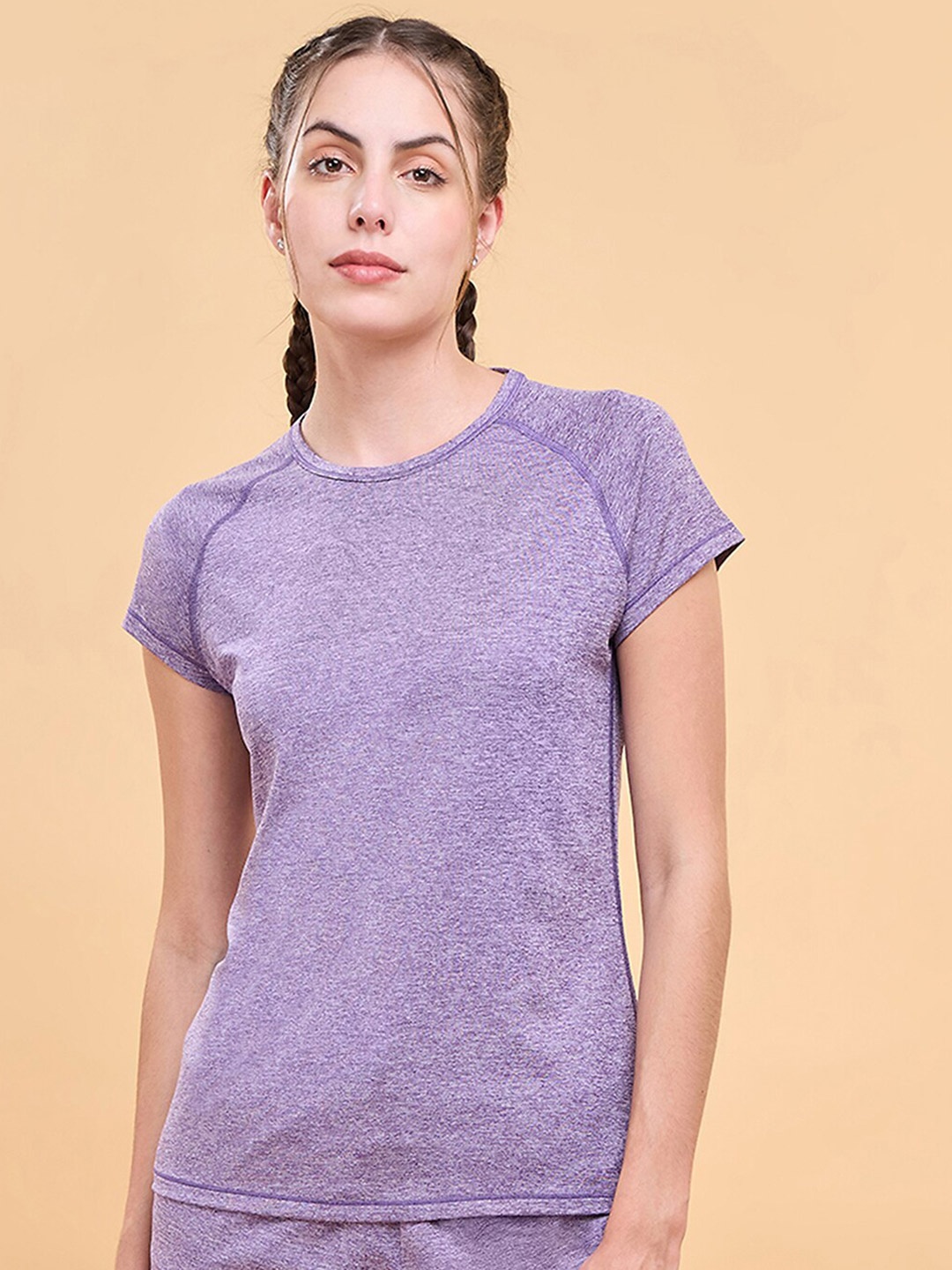 

Enamor Slim Fit Reflective Sports T-shirt, Violet