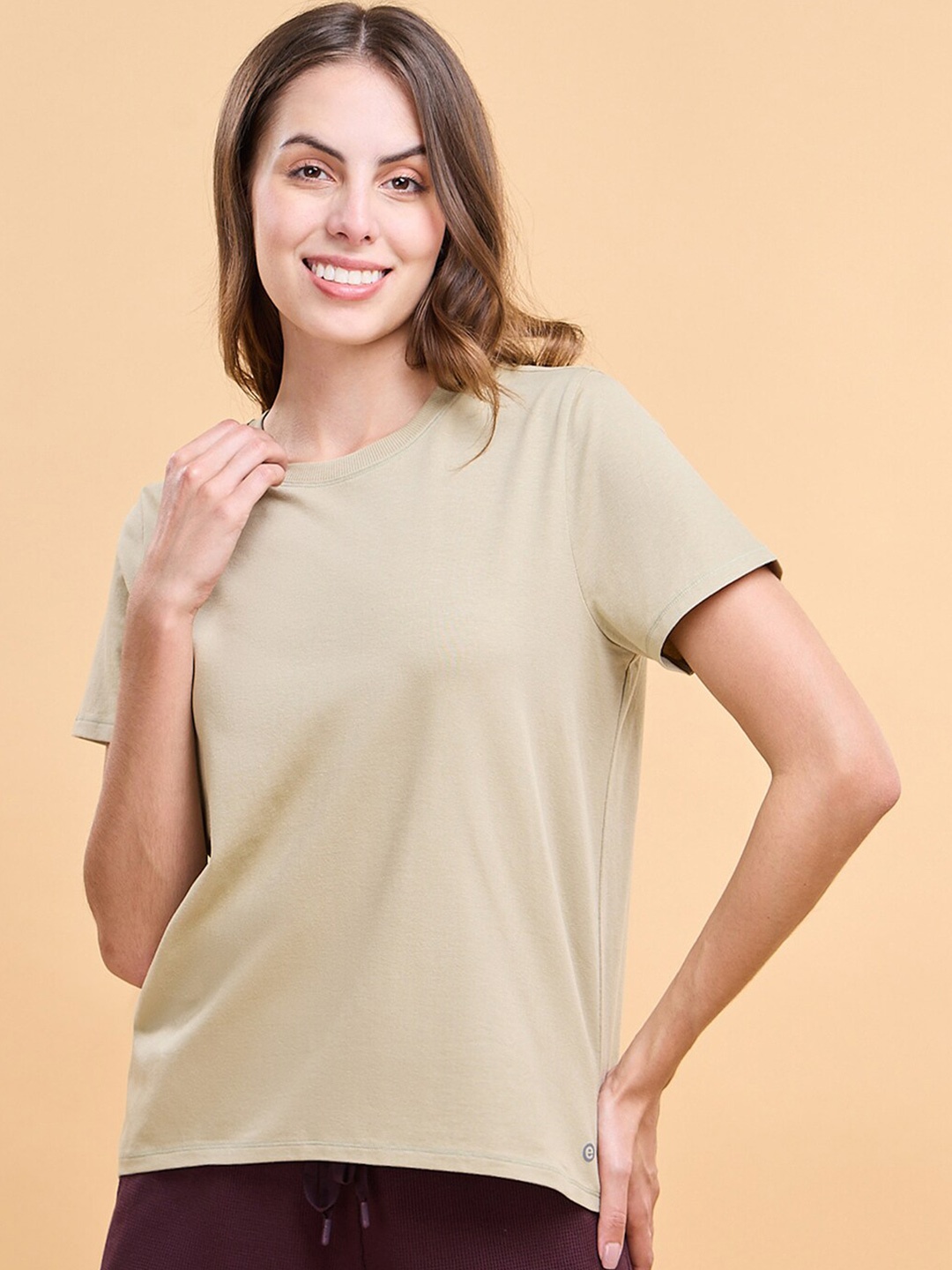 

Enamor Relaxed Fit Cotton T-shirt, Sea green