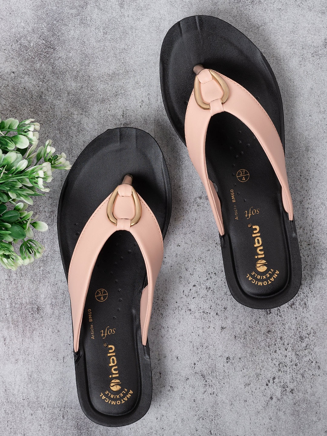 

Inblu Women Open Toe Flats, Pink