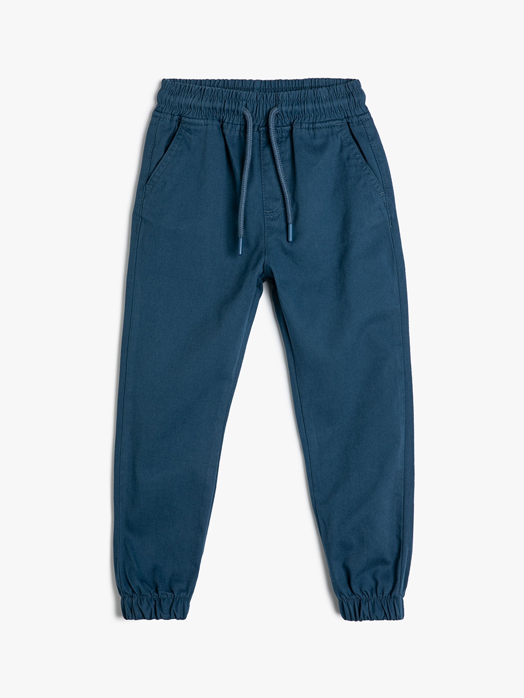 

Koton Boys Mid Rise Pure Cotton Joggers, Blue