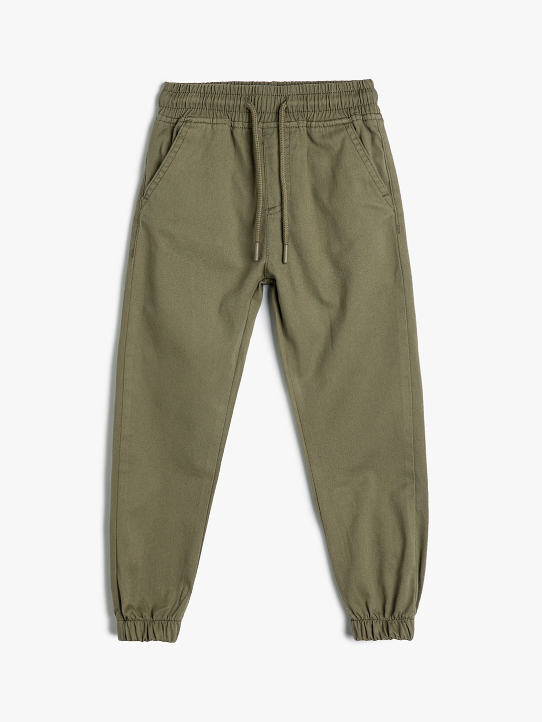 

Koton Boys Mid-Rise Pure Cotton Joggers, Green