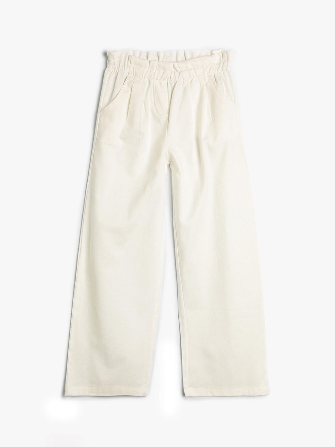 

Koton Girls Pleated Pure Cotton Culottes, White