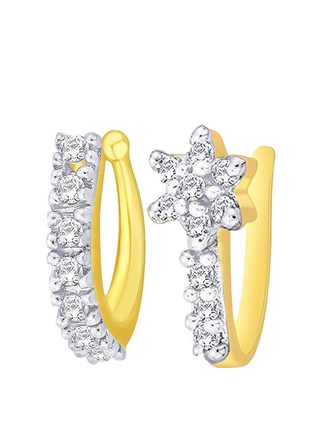 

Mali Fionna Gold-Plated Cubic Zirconia Ring Nosepin