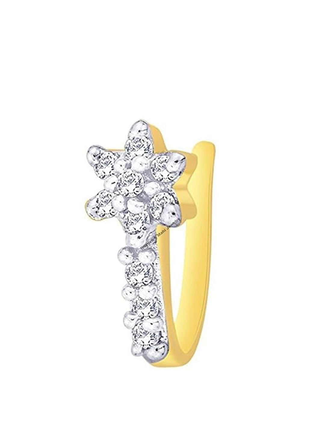 

Mali Fionna Gold-Plated Cubic Zirconia Ring Nosepin