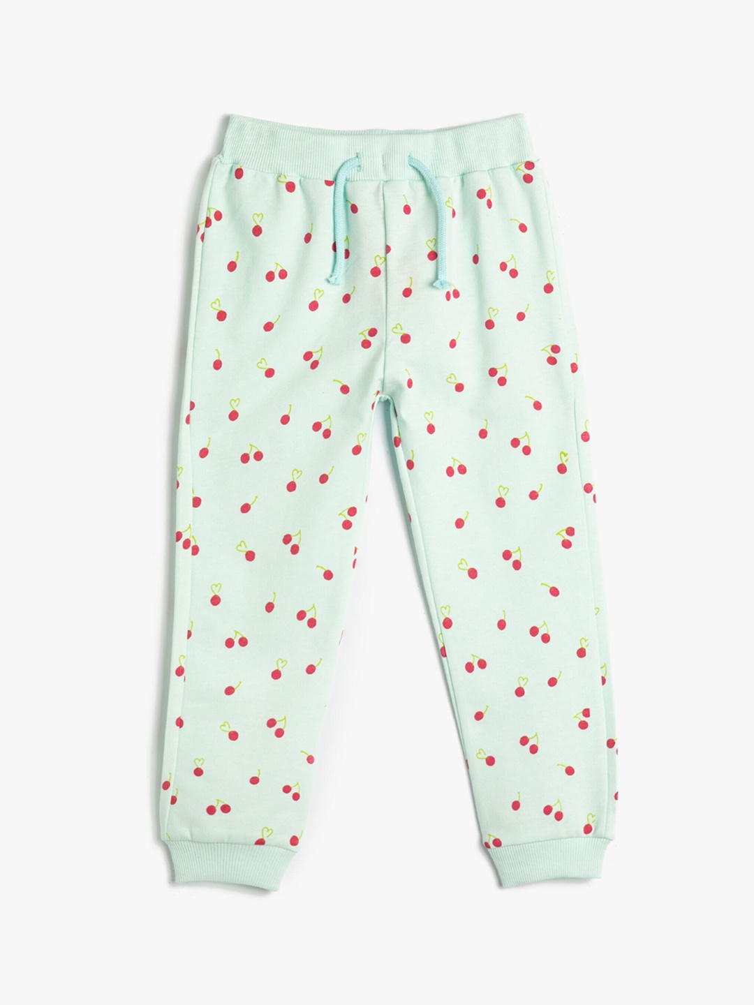 

Koton Girls Printed Pure Cotton Joggers, Blue