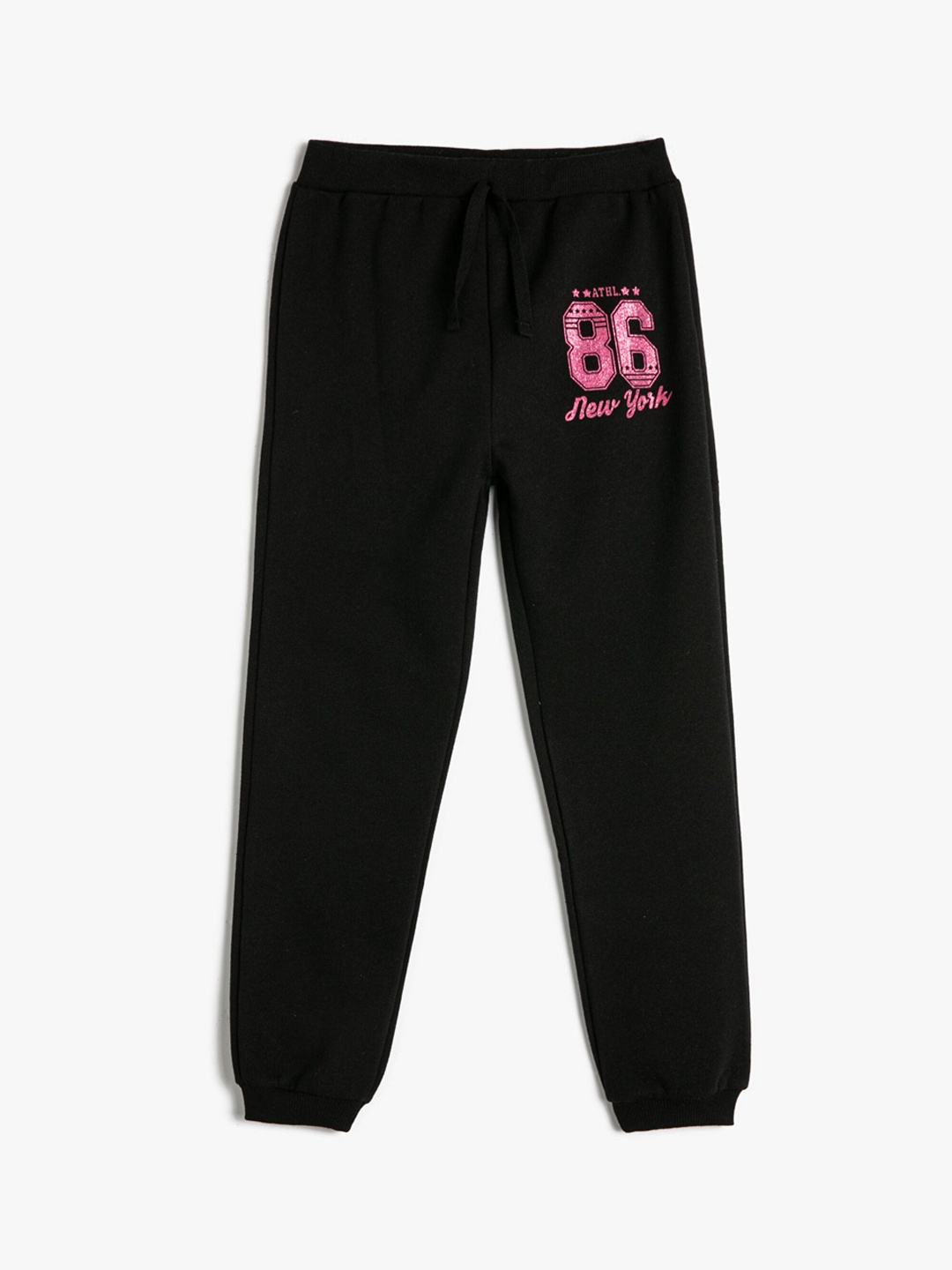

Koton Girls Printed Joggers, Black