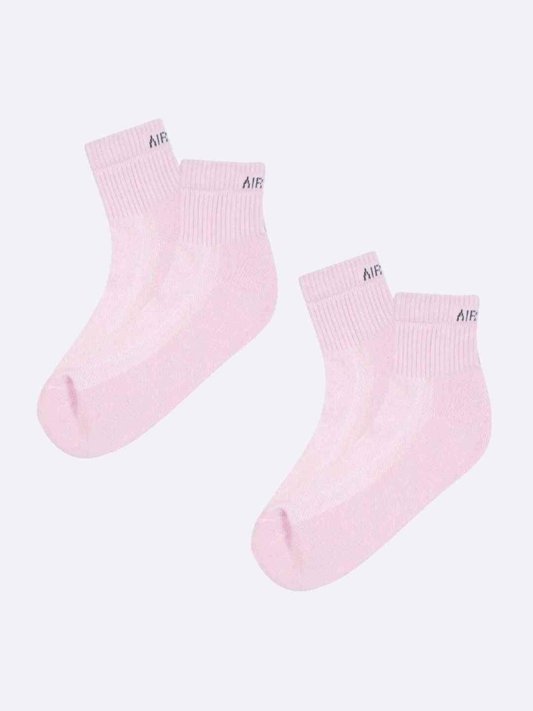 

AIR GARB Pack Of 2 Cushioned Comfort & Breathable Design Ankle Length Socks, Pink