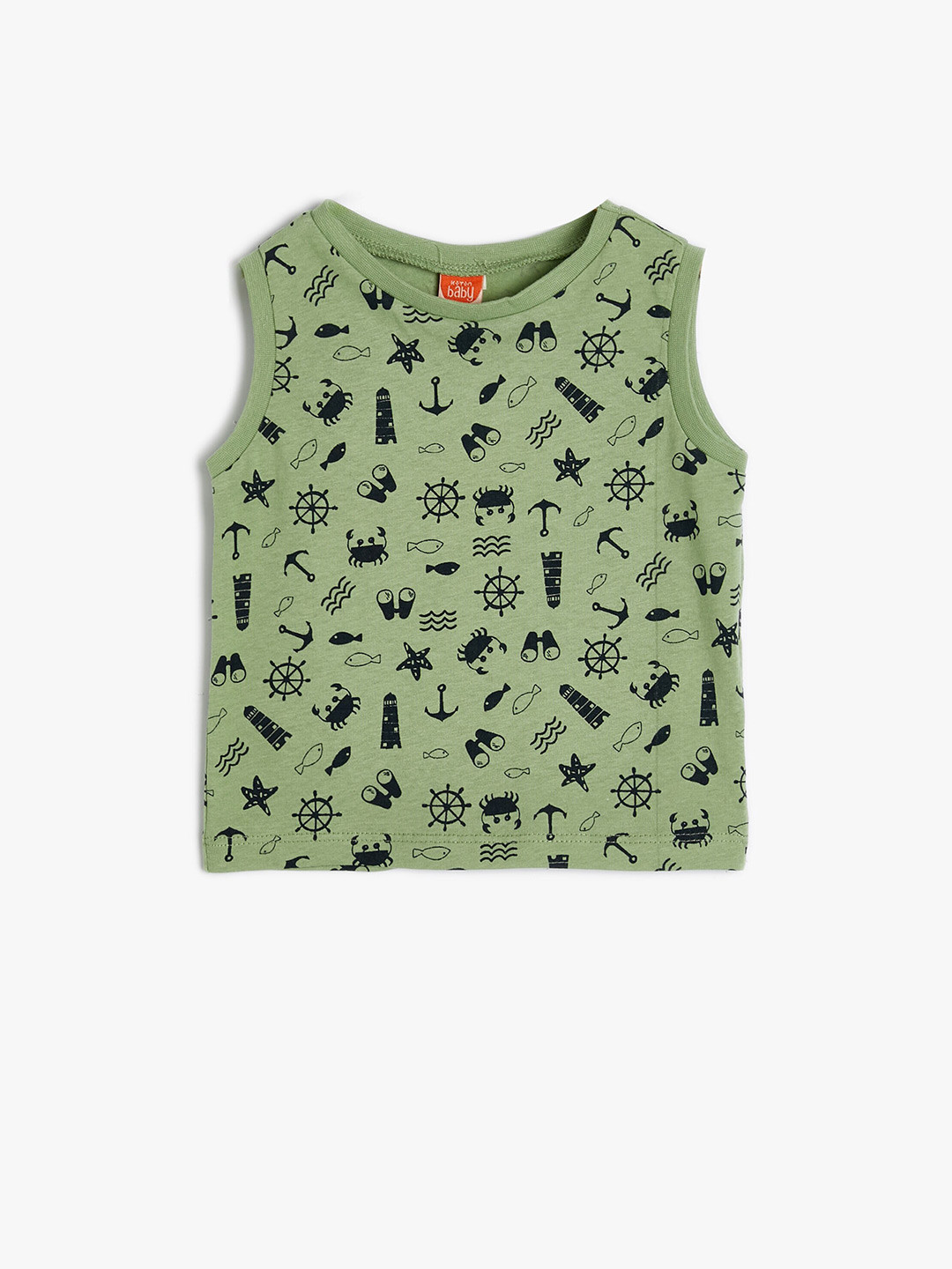 

Koton Boys Conversational Printed Pure Cotton T-shirt, Green